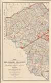 1899 William Fox Map of the Catskill Mountains