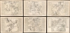 1693 Pardies Set of 6 Celestial Maps: Stars, Constellations, Comets