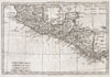 1780 Raynal and Bonne Map of Central America and Southern Mexico
