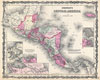 1862 Johnson Map of Central America