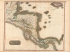1816 Thomson Map and Chart of Central America