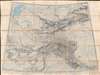 1869 Survey of India Map of Central Asia w/ Manuscript Spycraft