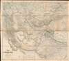 1873 Russian Topographical Depot Map of Central Asia (Great Game / Spycraft)