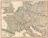 1818 Laurie and Whittle Case Map of Central Europe