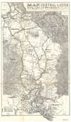 1899 Otis Map of Central Luzon, Philippines, during the Philippine-American War