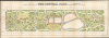 1856 Viele Plan or Map of Central Park (first map of Central Park, 2 pieces)