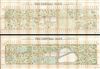 1856 Viele Plan or Map of Central Park (first map of Central Park, 2 pieces)