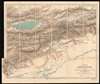 1905 Merzbacher Map of Western China and Kyrgyzstan: Tian Shan Mountains