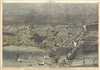 1874 Harper's Weekly Bird's Eye View of Chicago after the Fire of 1874