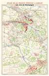 1944 Larmat Map of the Champagne Wine Region in France