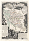 1852 Levasseur Map of the Department De La Charente Maritime