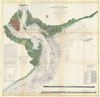 1856 U.S. Coast Survey Nautical Chart of Charleston Harbor, South Carolina