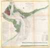 1856 U.S. Coast Survey Map or Chart of Charleston Harbor, South Carolina