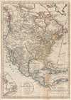 1818 Franz Pluth Map of North America w/ interesting Trans-Mississippi