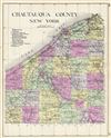 1912 Century Map of Chautauqua County, New York