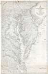 1871 Admiralty Nautical Chart of the Chesapeake Bay