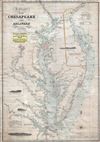 1852 Fielding Lucas Nautical Chart Map of the Chesapeake Bay and Delaware Bay