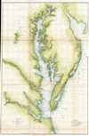 1857 U.S. Coast Survey Map of the Chesapeake Bay
