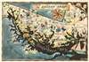 1952 Richard Yardley Pictorial Map of the Chesapeake Bay (Maryland)