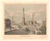 1929 Varin View of the Chicago Water Works in Chicago, Illinois
