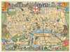 1955 Bartholomew Children's Pictorial Map of London