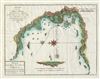 1751 Anson Map of a Chilean Port (Chile)