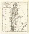 1749 Vaugondy Map of Chile