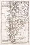 1780 Raynal and Bonne Map of Chile