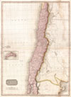 1818 Pinkerton Map of Chile