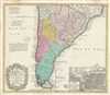 1733 Homann Heirs Map of Southern South America (Paraguay, Chile, Argentina)