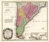 1733 Homann Heirs Map of Southern South America (Paraguay, Chile, Argentina)