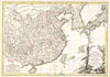 1770 Bonne Map of China, Korea, Japan and Formosa