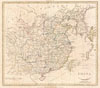 1799 Clement  Cruttwell Map of China, Korea, and Taiwan