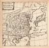 1661 Elzevir / Cluver map of China, Korea and Japan