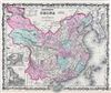 1861 Johnson Map of China (with Taiwan and Korea)