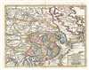 1744 Tirion Map of China, Korea, and Japan