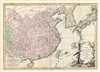 1770 Bonne Map of China, Korea, Japan and Formosa