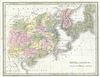 1835 Bradford Map of China and Japan