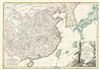 1783 Janvier Map of China, Korea, and Japan