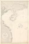 1886 Admiralty Nautical Chart of Vietnam, the Gulf of Tonkin, and Hainan, China