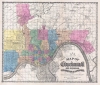 1888 Burgheim City Plan or Map of Cincinnati, Ohio