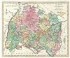 1793 Wilkinson Map of Swabia, Germany