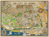 Digital Image: 1932 Maw Pictorial Map of the City of Quebec, Canada