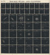 1856 Burritt - Huntington Chart of Star Clusters and Double Stars