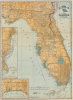 The Clyde Steamship Co. Map of Florida Showing Routes and Railroad Connections. - Main View Thumbnail