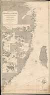 1864 Purdy Nautical Chart / Map of the Coast of China (Hong Kong, Taiwan)