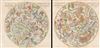 1801 Bode Celestial Hemispheres or Star Maps (set of 2 maps) (elephant folio)
