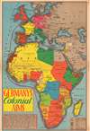 1938 Romer Map of Colonial Africa