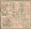 1872 Bonsall and Kellogg Map of Colorado w/ insets of Denver, Boulder, Central