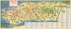 1954 Moss Pictorial Map of Manhattan, New York City